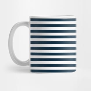 Navy Blue Nautical Lines Mug